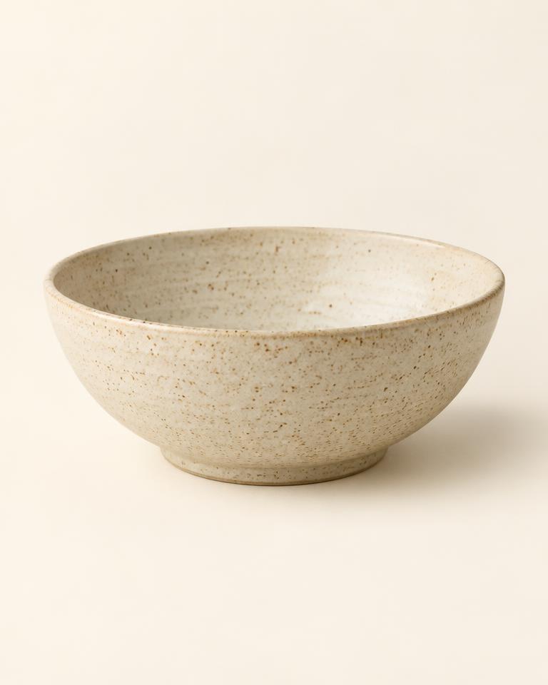 Speckled Stoneware Serving Bowl